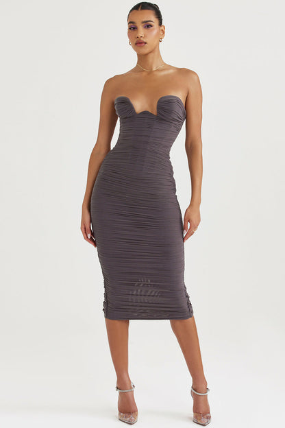 Olivia - Strapless Lange Jurk