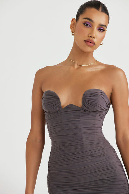 Olivia - Strapless Lange Jurk