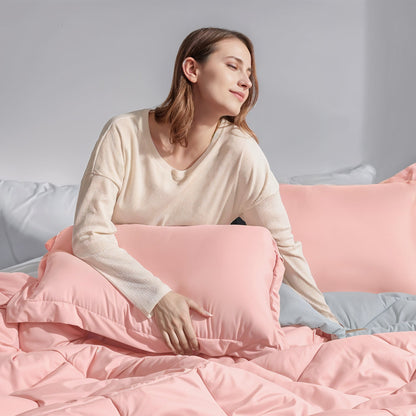 cooling pillowcase in pink