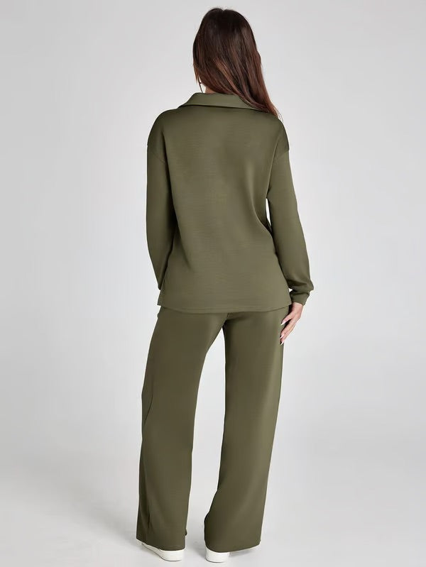 Dames Tweedelig Set met Lange Mouwen - Zachte Kwaliteitsstof