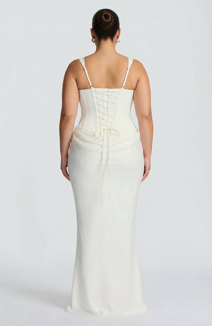 Dames Maxi Jurk met Vierkante Hals