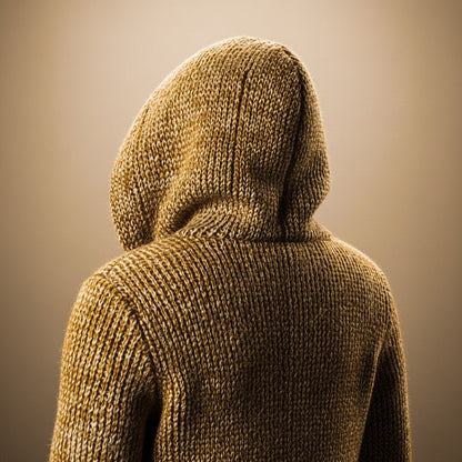 Soren | Men's Chunky Knit Hooded Duffle Cardigan
