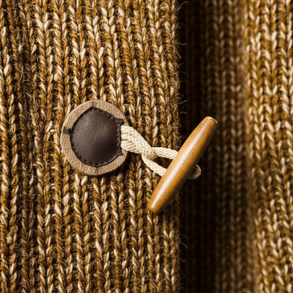 Soren | Men's Chunky Knit Hooded Duffle Cardigan