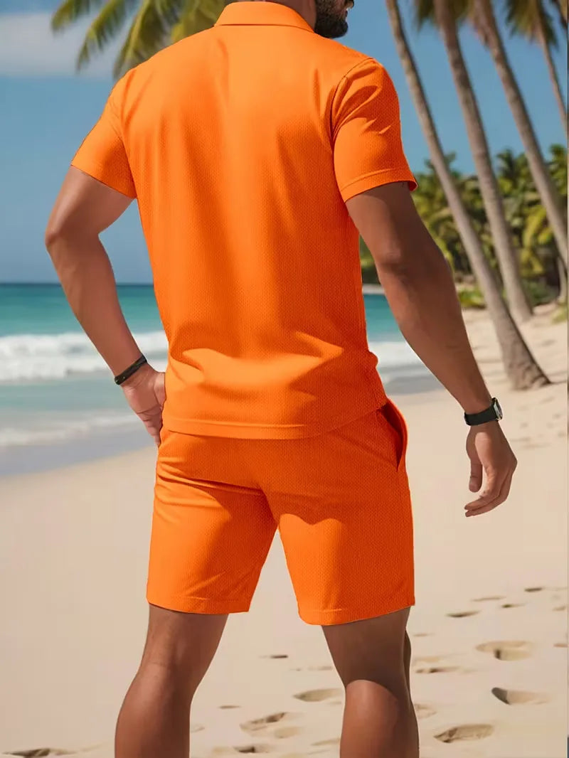 Heren Polo Set met Short - Zomer Co-ord Tweedelig