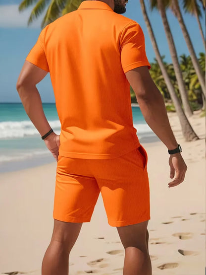 Heren Polo Set met Short - Zomer Co-ord Tweedelig