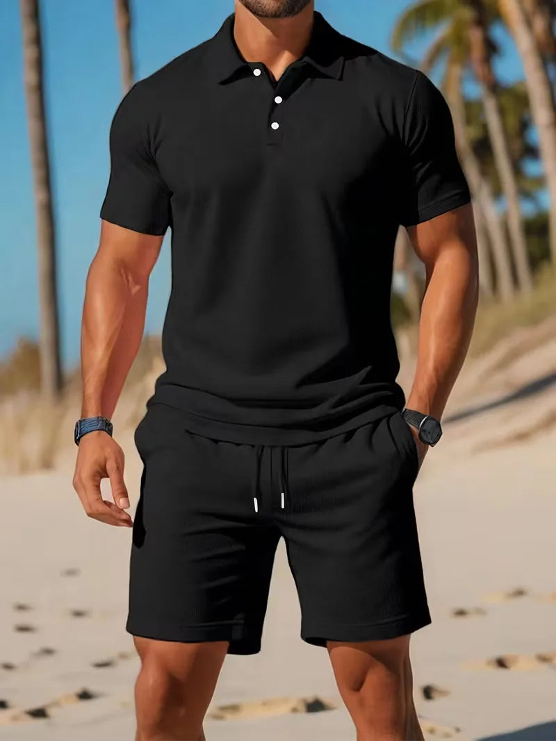 Heren Polo Set met Short - Zomer Co-ord Tweedelig