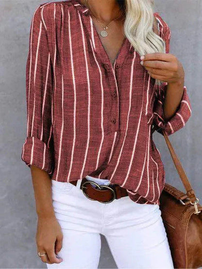 Lotte - Trendy Gestreepte Blouse voor Dames