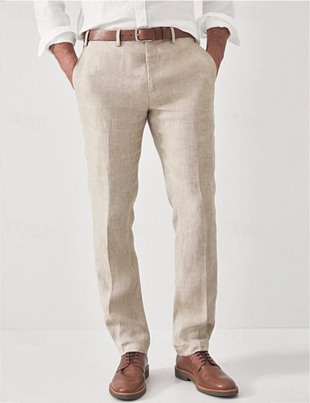 Heren Broek Ademend Zomer Model Rechte Pasvorm