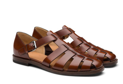 Heren Zomer Sandalen met Gesloten Neus en Verstelbare Gesp