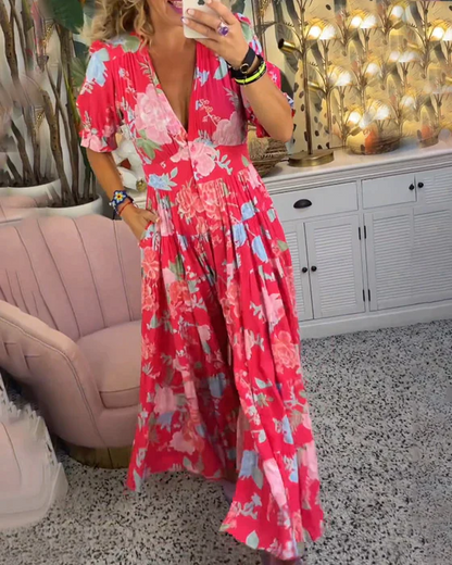 Livia - Charmante Bloemenjurk