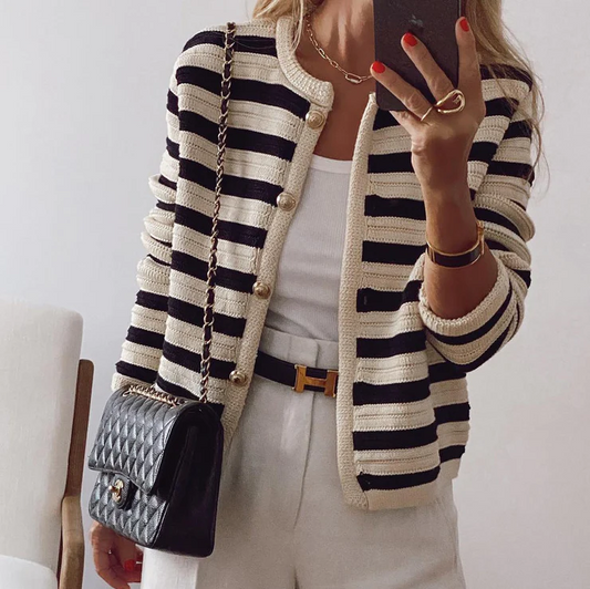 Luné – Stijlvolle Gestreepte Dames Top | Tijdloos, Licht & Trendy