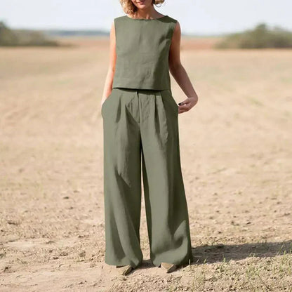 Eloria - Linnen Twee-Piece Set