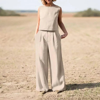 Eloria - Linnen Twee-Piece Set