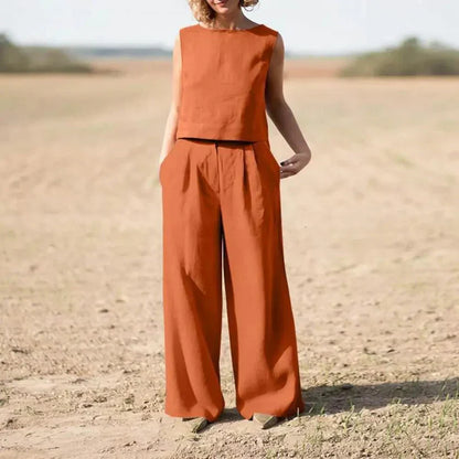 Eloria - Linnen Twee-Piece Set