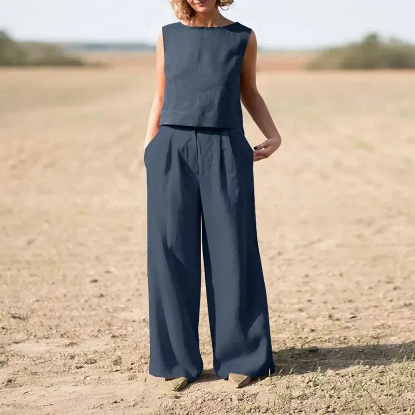 Eloria - Linnen Twee-Piece Set