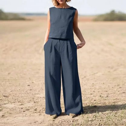 Eloria - Linnen Twee-Piece Set