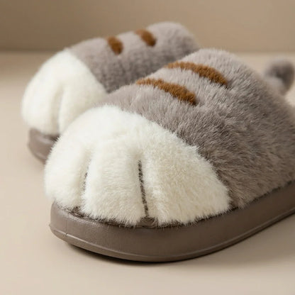 Dames Pantoffels Kattenpoot Design Pluche