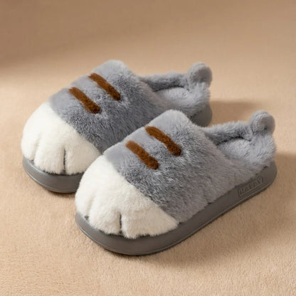 Dames Pantoffels Kattenpoot Design Pluche