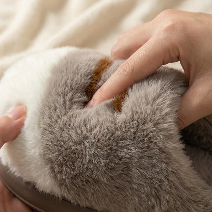 Dames Pantoffels Kattenpoot Design Pluche