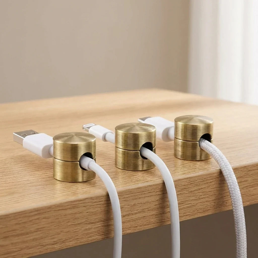 Kabel Clips Organizer - Aluminium Kabelhouders met Plakstrip