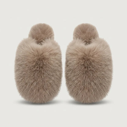 Dames Pantoffels Fluffy Faux Fur