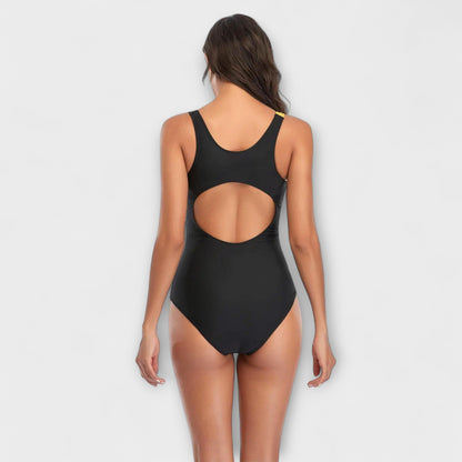 Dames Sportieve Badpak – Met Ruguitsnijding, Geschikt voor Zomer en Zwemactiviteiten