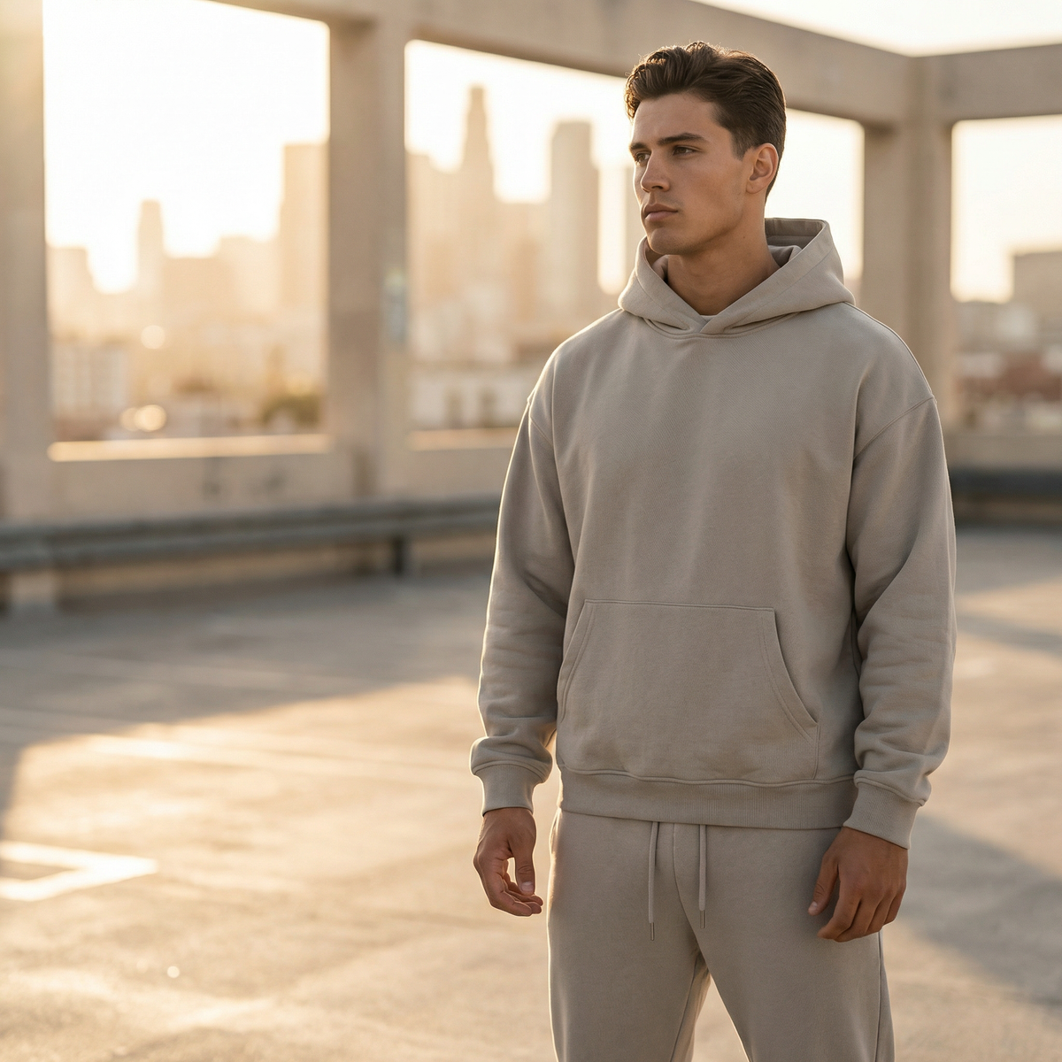 Heren Joggingset Oversize met Capuchon - Hoodie en Joggingbroek