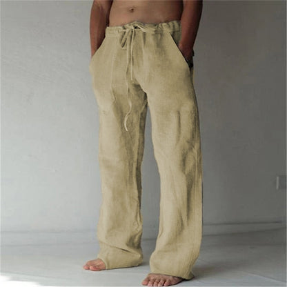 Heren Slim Fit Broek – Casual voor Dagelijks Gebruik, Met Elastische Taille