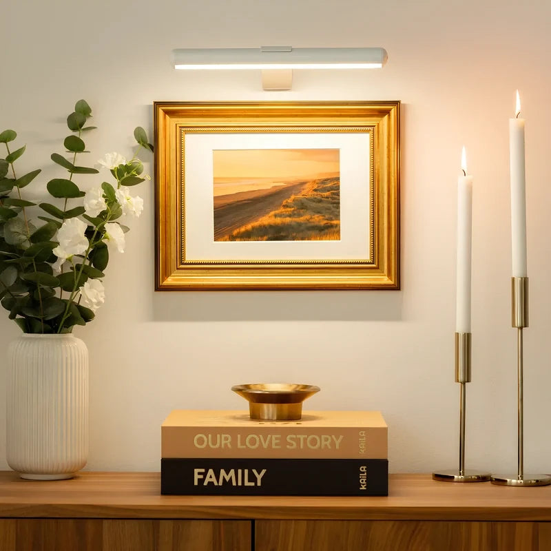Draadloze Wandlamp voor Kunst – Oplaadbare LED Verlichting met Afstandsbediening