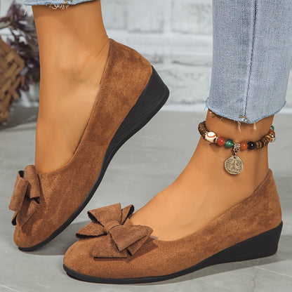 Dames Orthopedische Platte Schoenen met Strikdetail