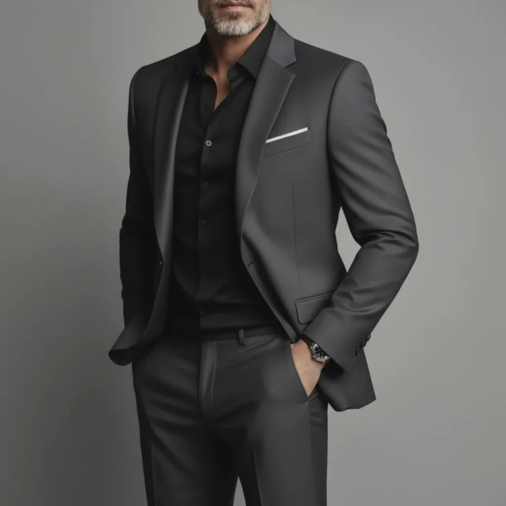 Heren Pak Set Slim Fit - Blazer en Broek Business-Casual
