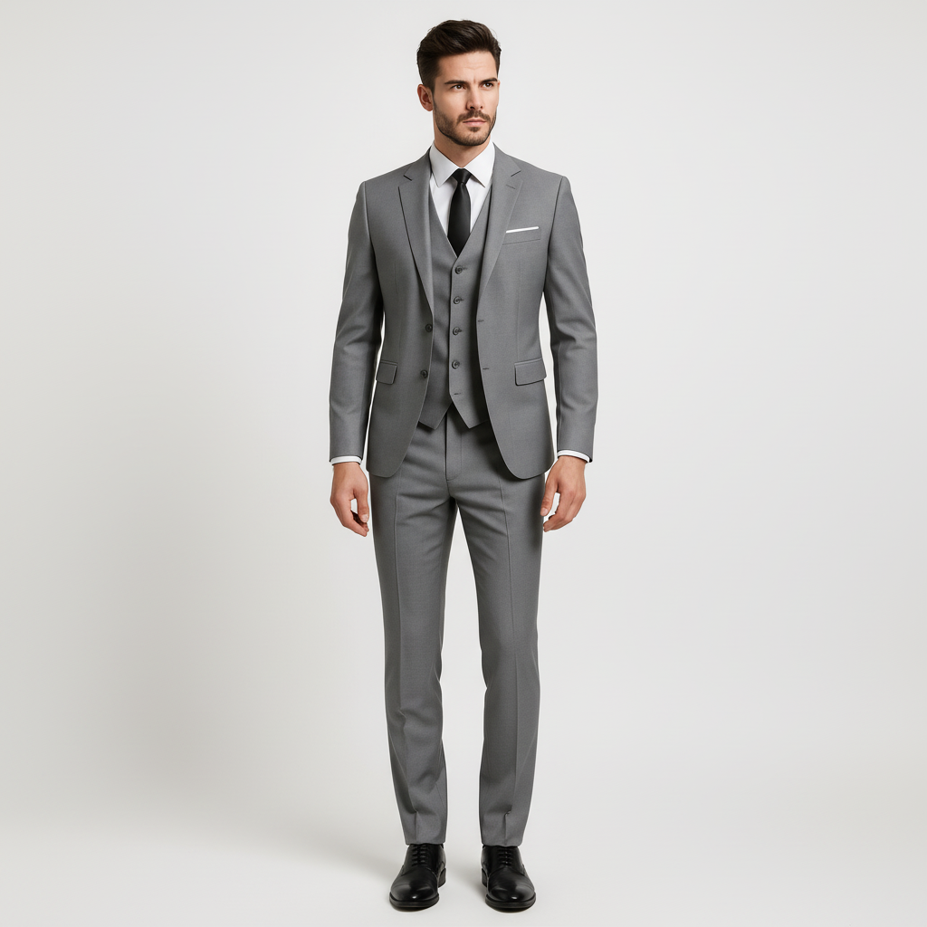 Heren Pak 3-Delig met Vest, Colbert en Pantalon