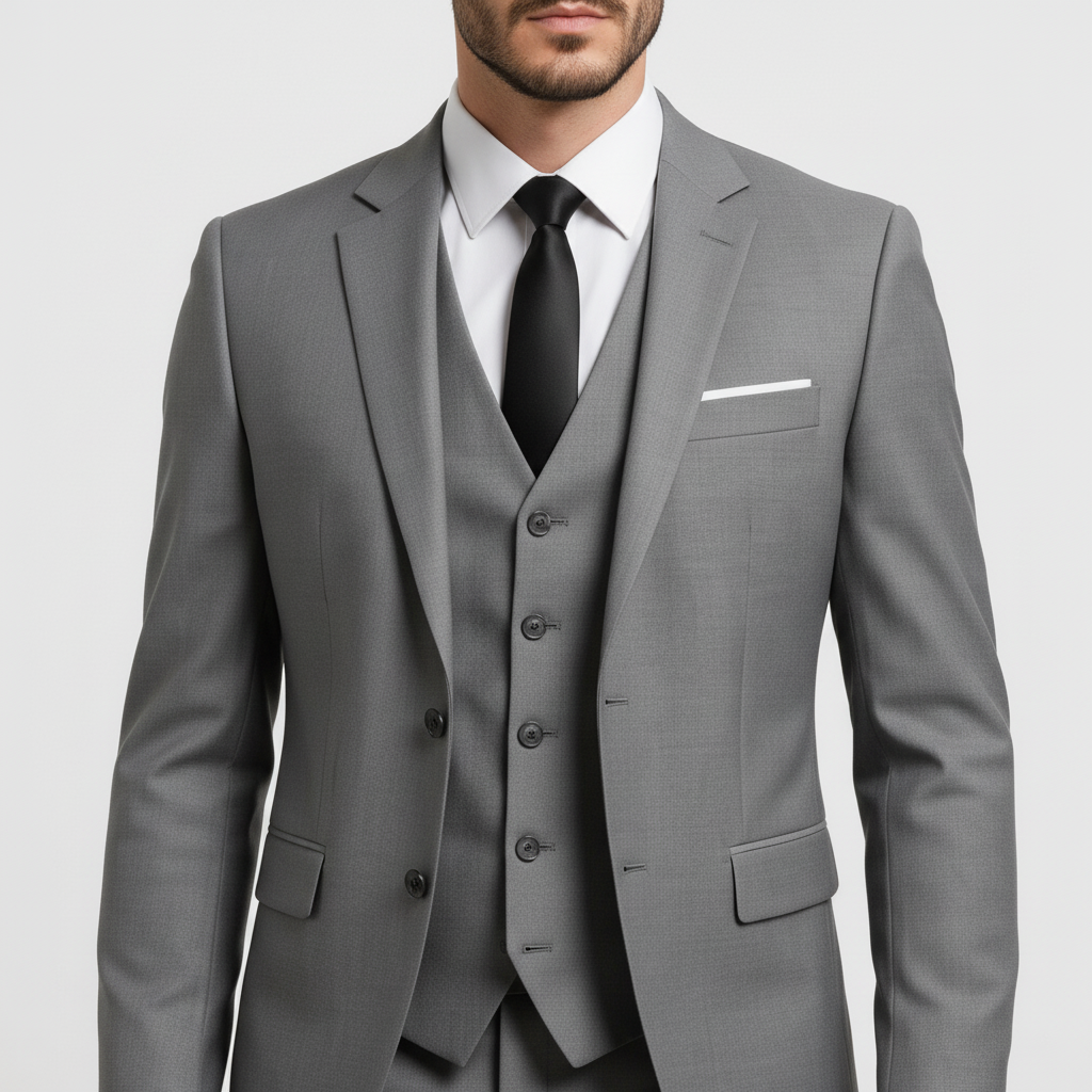 Heren Pak 3-Delig met Vest, Colbert en Pantalon
