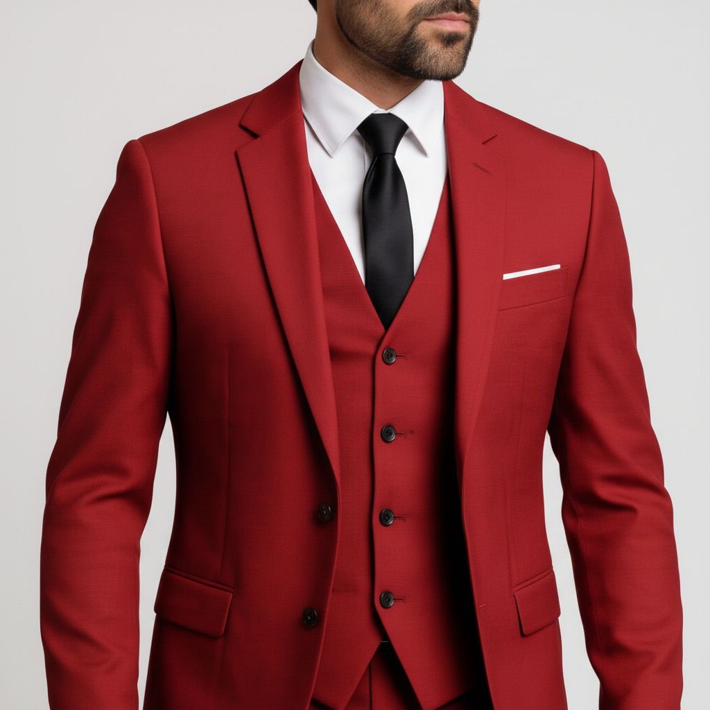 Heren Pak 3-Delig met Vest, Colbert en Pantalon