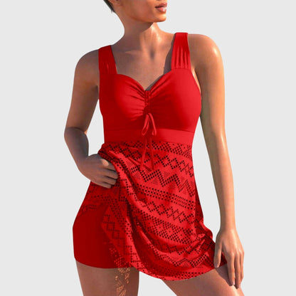 Dames Modest Bikini Set – Met Rok, Geschikt voor Zomer en Strandactiviteiten