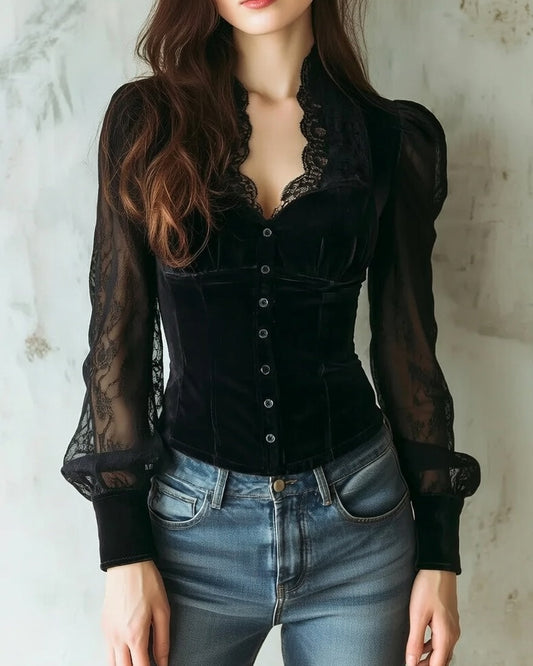 Dames Getailleerde Blouse – Geschikt voor Werk en Dagelijks Gebruik