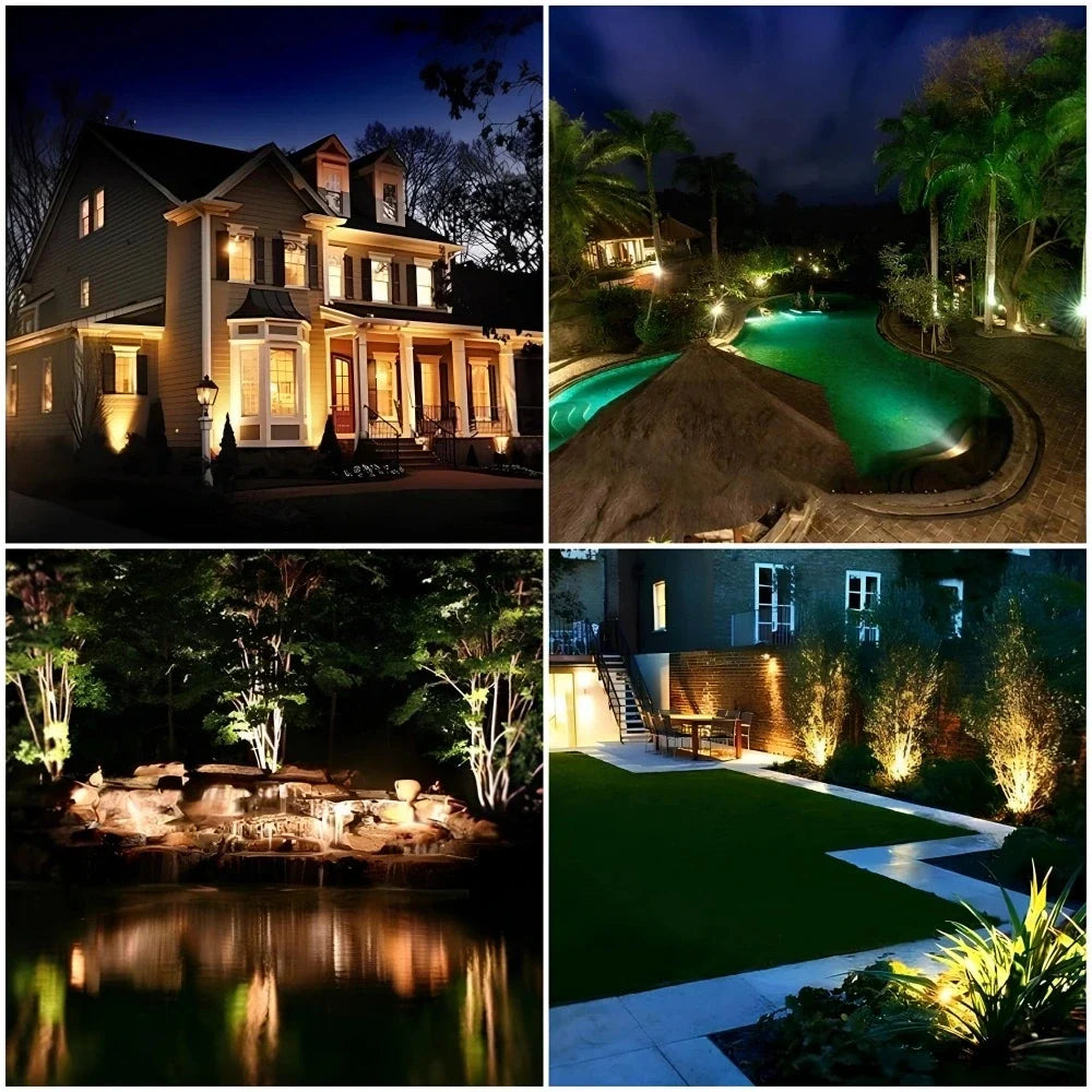 Solar Tuinspot Verstelbaar met LED Verlichting - Waterdicht