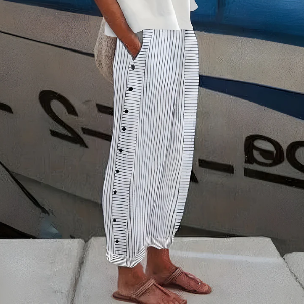 Dames Broek Gestreept Soepel Vallend