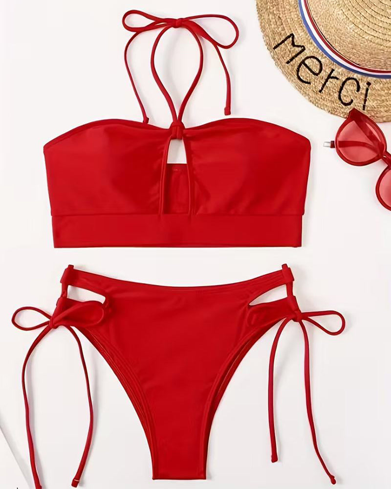 Dames String Bikini – Met Verstelbare Bandjes, Geschikt voor Zomer en Strandgebruik