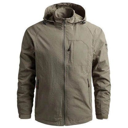 Heren Slim Fit Jas – Met Rits, Geschikt voor Outdoor en Dagelijks Gebruik