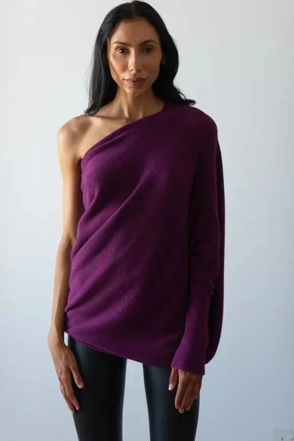 Céline - Asymmetrische Gedrapeerde Trui