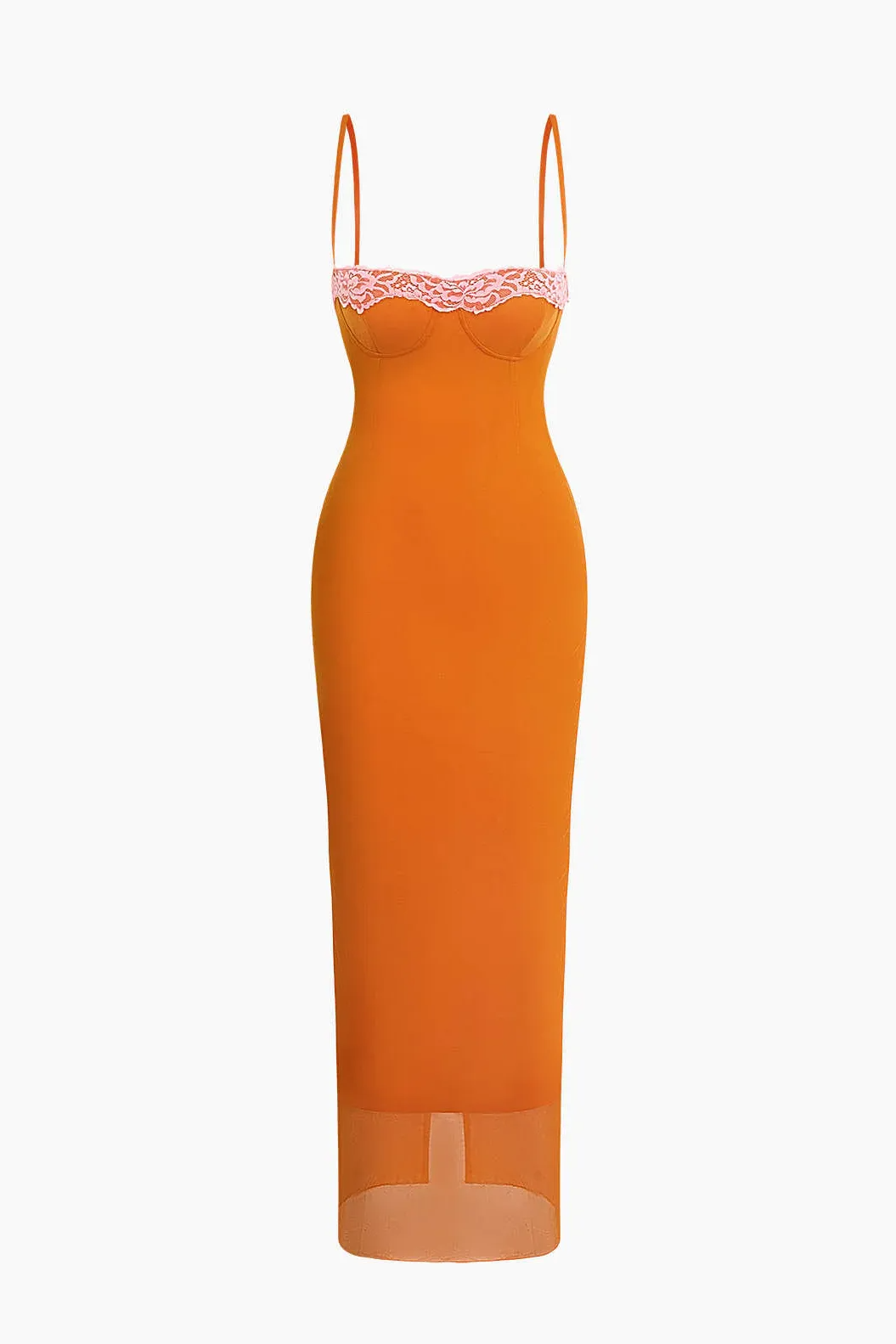 Maud - Luchtige Midi-jurk met Kantendetail