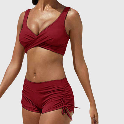 Dames High-Waisted Bikini – Tweedelig, Geschikt voor Zomer en Strandgebruik