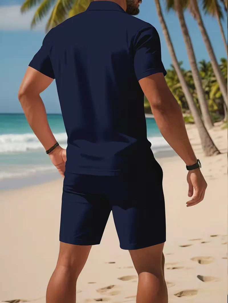 Heren Polo Set met Short - Zomer Co-ord Tweedelig