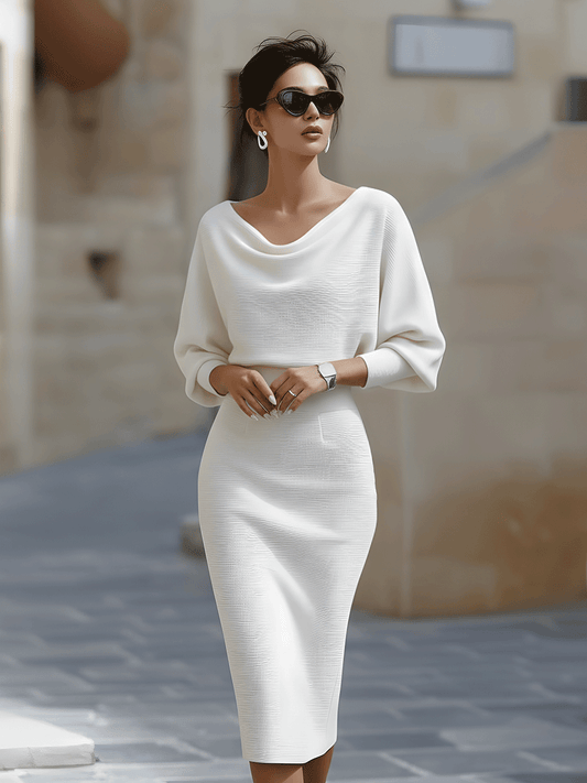 Dames Oversized Midi Jurk – Geschikt voor Casual en Dagelijks Gebruik
