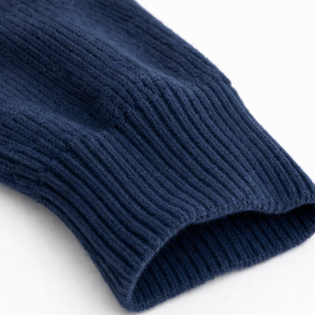 Dames Rits Hoodie Gebreide Trui met Drop-Shoulder en Gestreepte Mouw