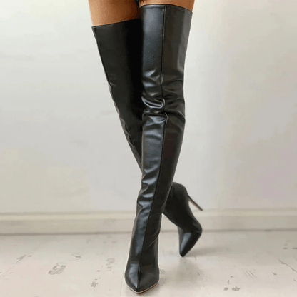 Dames Knielaarzen met Stiletto Hak