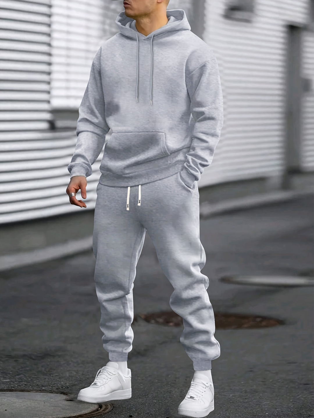 Heren Sportset Hoodie & Joggingbroek - Ademend Polyester