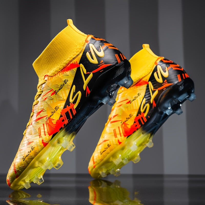 Heren Voetbalschoenen met Lange Noppen – Wide Fit High-Top