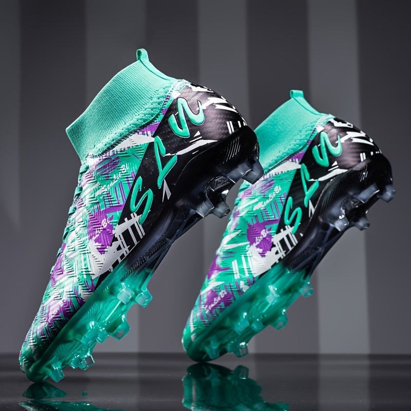 Heren Voetbalschoenen met Lange Noppen – Wide Fit High-Top